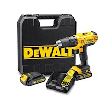 TALADRO ATORNILLADOR 1/2" 20V DEWALT DCD776C2 2 BAT Y CARG MALETA PLASTICA